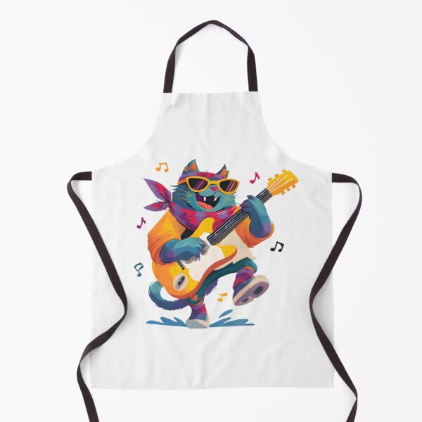 Item preview, Rockstar Cat Guitarist designed and sold by Retro Whimsy.