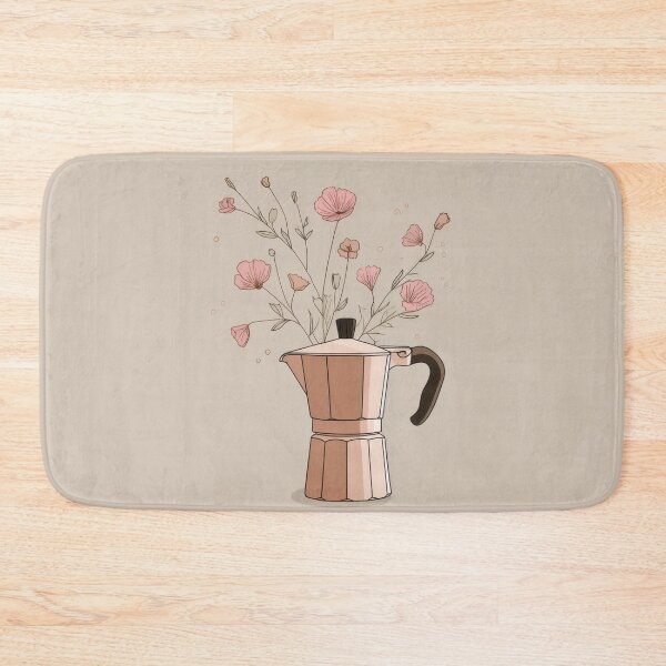 Item preview, Coffee pot with flowers in a vase designed and sold by anytka.