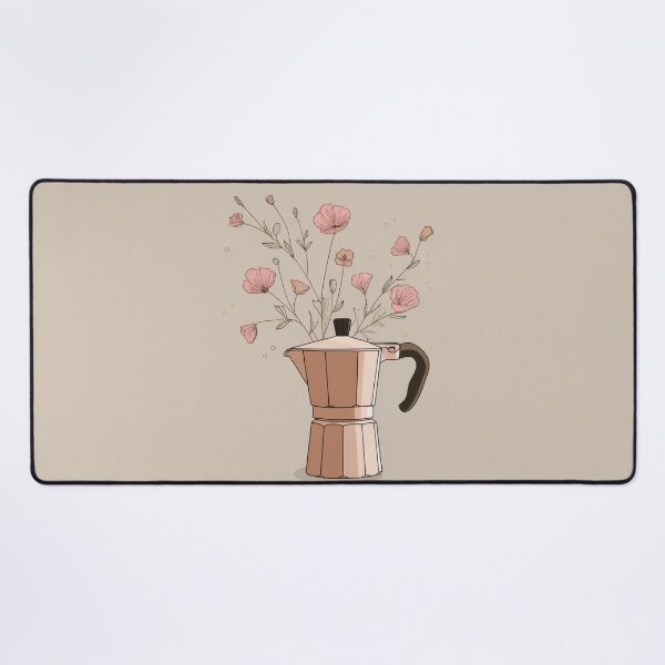 Item preview, Coffee pot with flowers in a vase designed and sold by anytka.