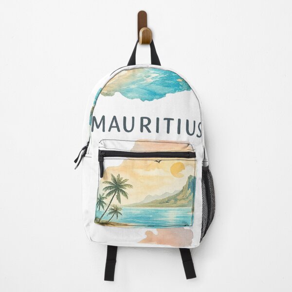 Item preview, Mauritius Minimalist Watercolor Island Icon – Tropical Paradise Travel Art designed and sold by StickyDelights.