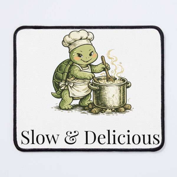 Item preview, Cute Turtle Chef Cooking Soup Vintage Illustration designed and sold by novyron.
