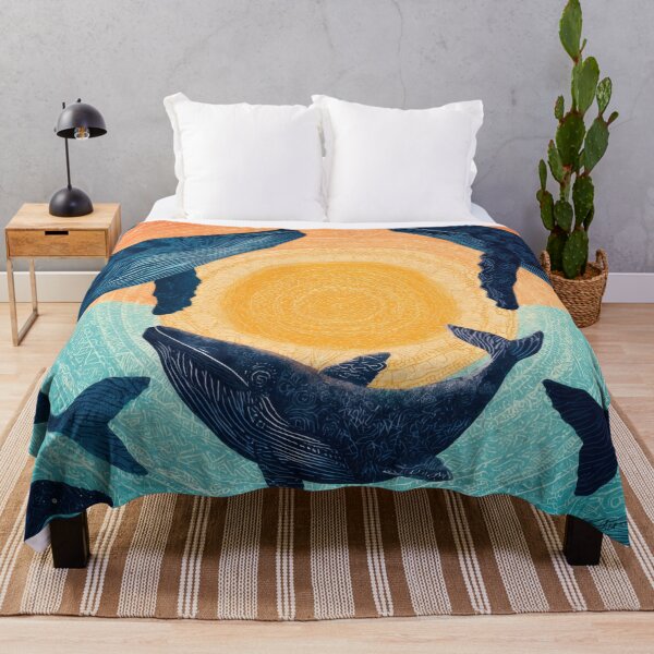 Item preview, Whales swim around sun symbol designed and sold by anytka.