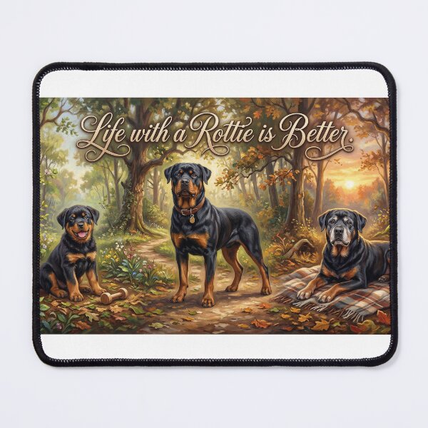 Item preview, Life with a Rottie is Better designed and sold by Custom Sparkle Shop.