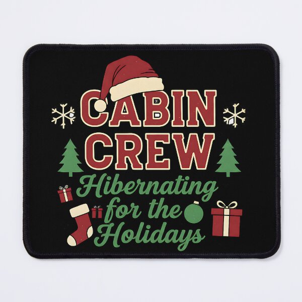 Item preview, Festive Cabin Crew Holiday Hibernation Christmas Art designed and sold by ArtDesignTp.