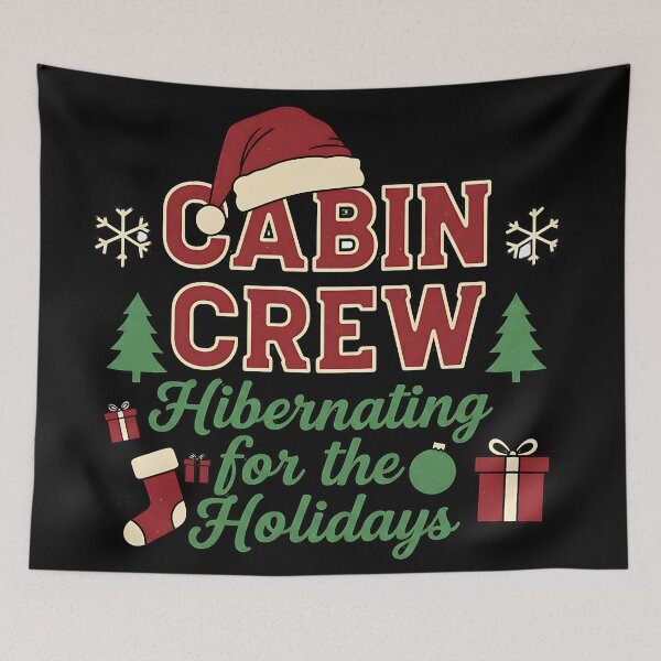 Item preview, Festive Cabin Crew Holiday Hibernation Christmas Art designed and sold by ArtDesignTp.
