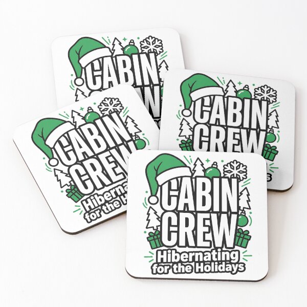 Item preview, Winter Cabin Crew Hibernating Christmas Family Design designed and sold by ArtDesignTp.