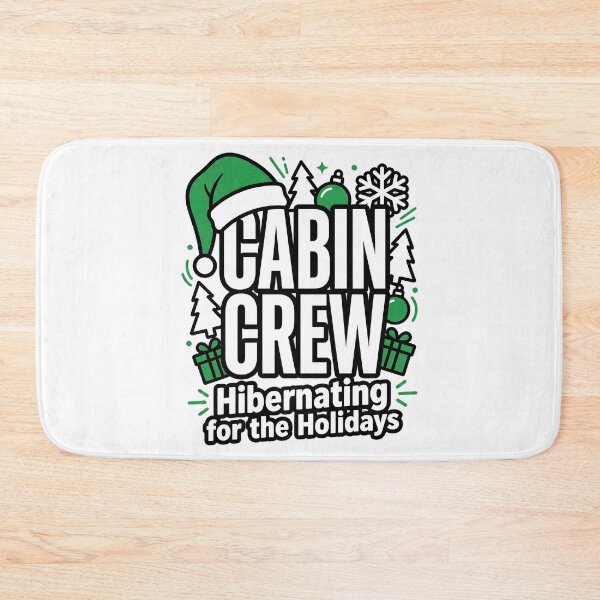 Item preview, Winter Cabin Crew Hibernating Christmas Family Design designed and sold by ArtDesignTp.