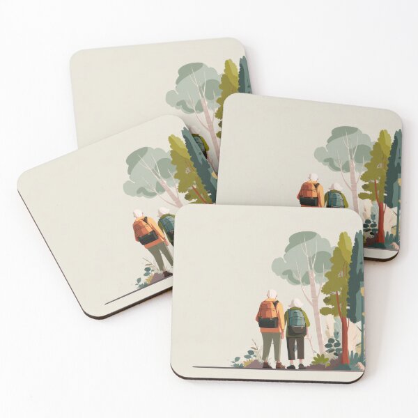 Item preview, Elderly couple walking in nature designed and sold by anytka.