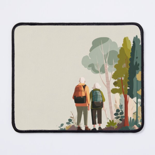 Item preview, Elderly couple walking in nature designed and sold by anytka.