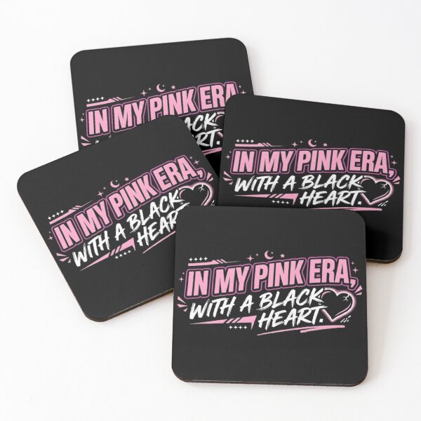 Item preview, En mi era rosa - Gráfico estético de corazón negro designed and sold by storeAC.