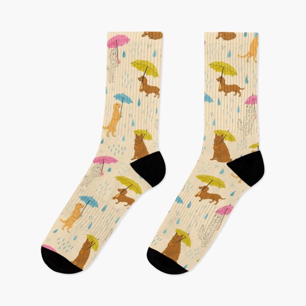 Item preview, Bright Pastel It's Raining Cats & Dogs  designed and sold by Carrie Cantwell Art.