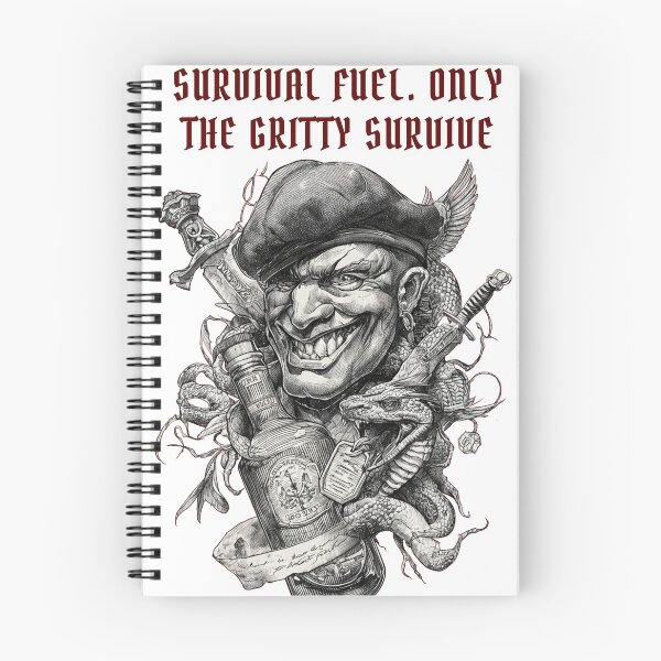 Item preview, Gritty Mercenary Survival Fuel Whiskey T-Shirt designed and sold by CodeDistilled.