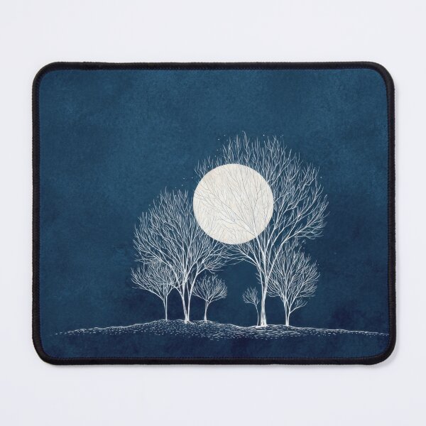 Item preview, Night scene with trees and moon designed and sold by anytka.