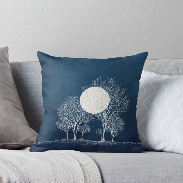 Item preview, Night scene with trees and moon designed and sold by anytka.