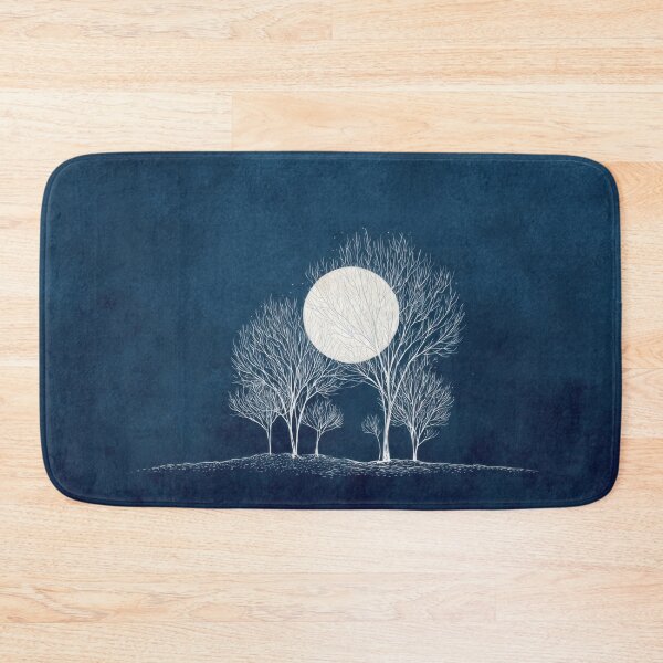 Item preview, Night scene with trees and moon designed and sold by anytka.