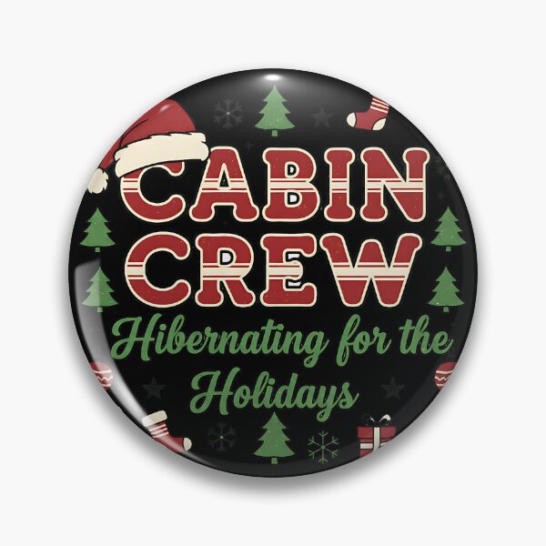 Item preview, Cabin Crew Merry Christmas Hibernating Holiday Theme designed and sold by ArtDesignTp.