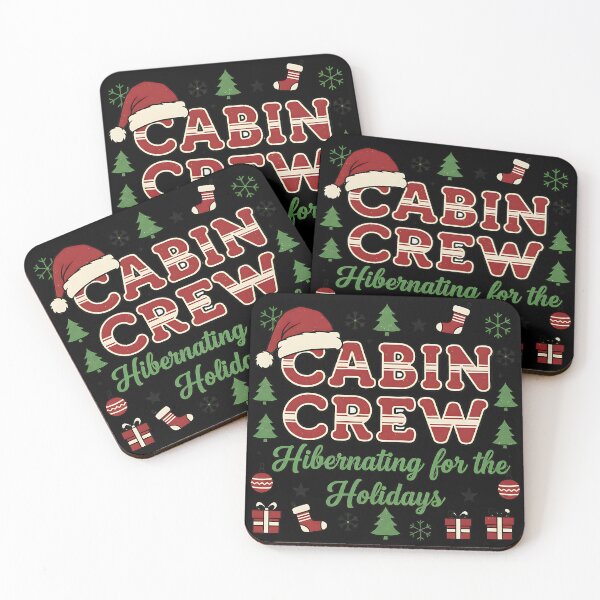 Item preview, Cabin Crew Merry Christmas Hibernating Holiday Theme designed and sold by ArtDesignTp.