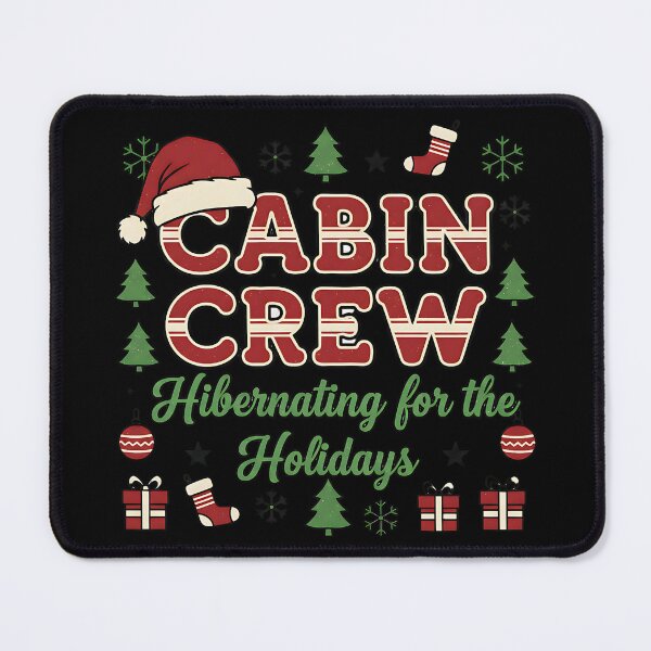 Item preview, Cabin Crew Merry Christmas Hibernating Holiday Theme designed and sold by ArtDesignTp.