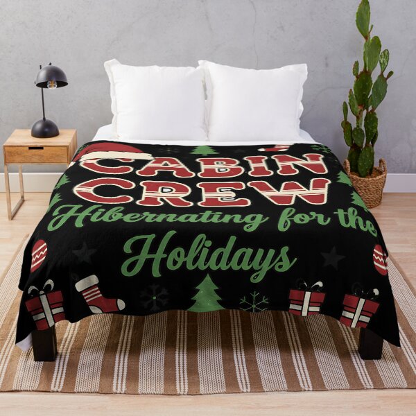 Item preview, Cabin Crew Merry Christmas Hibernating Holiday Theme designed and sold by ArtDesignTp.