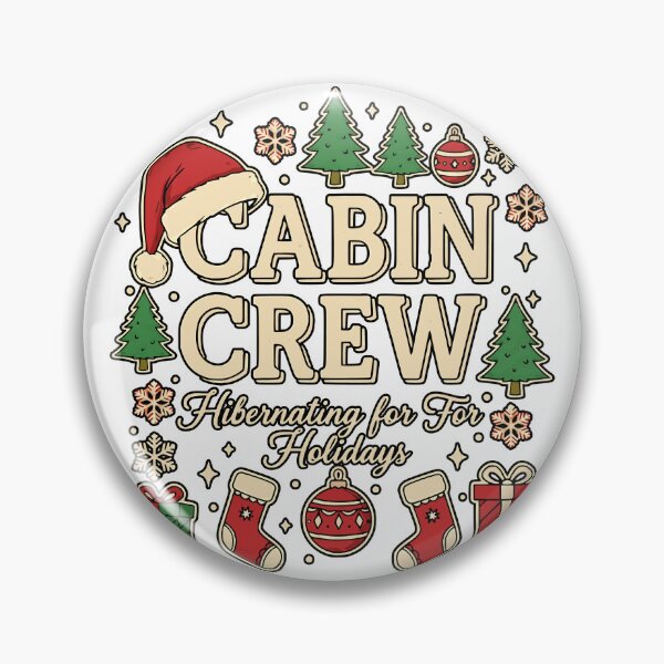 Item preview, Christmas Cabin Crew Winter Holiday Hibernation Design designed and sold by ArtDesignTp.