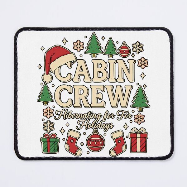 Item preview, Christmas Cabin Crew Winter Holiday Hibernation Design designed and sold by ArtDesignTp.