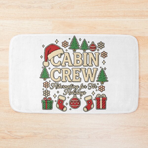 Item preview, Christmas Cabin Crew Winter Holiday Hibernation Design designed and sold by ArtDesignTp.