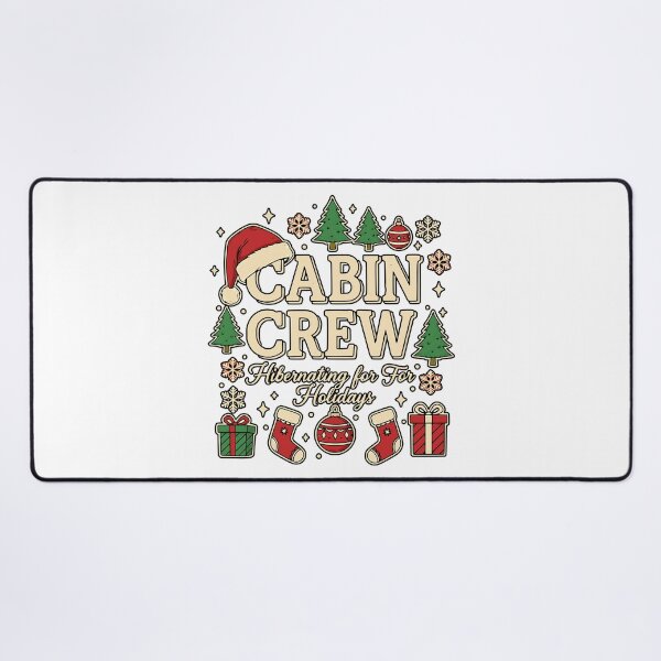 Item preview, Christmas Cabin Crew Winter Holiday Hibernation Design designed and sold by ArtDesignTp.