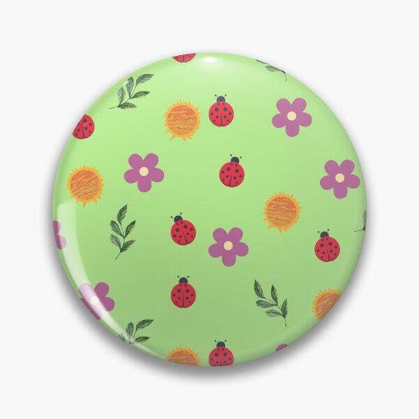Item preview, Lady Bug Sun Leafs Flower Stickers Prints Posters Wall Art Magnet Home Coffee Cup Decoration TShirt Stationary Notebook Magnet Hat Kitchen Work School Office Redbubble Shop designed and sold by Saritas Boutique Shop.