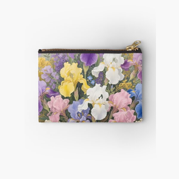 Item preview, Iris Flower Bouquet Watercolor | February Birth Flower Botanical Art designed and sold by Debbie Schulte.