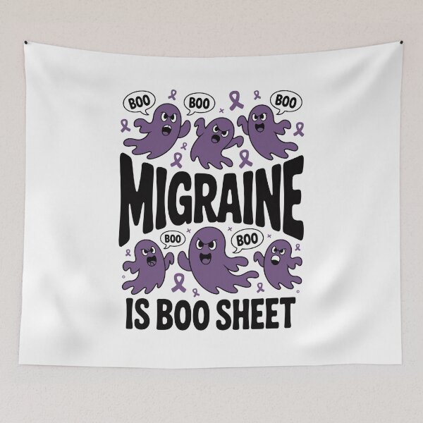 Item preview, migraine is boo sheet, designed and sold by jkrphoto.