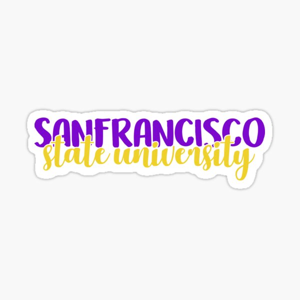 San Francisco State University Logo Car Decal