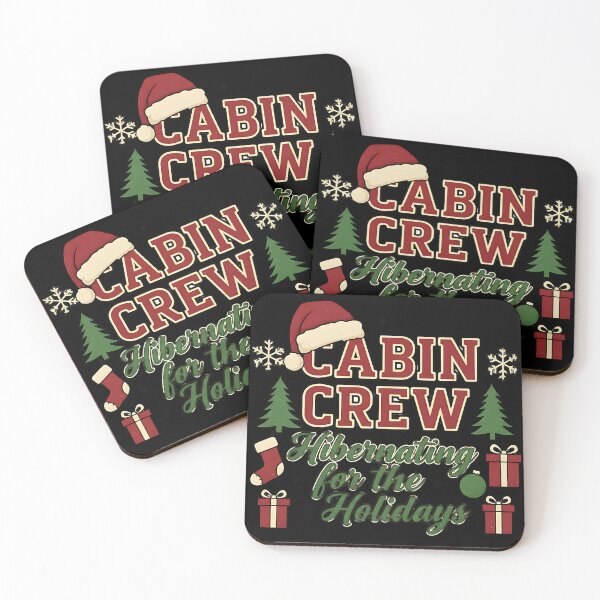 Item preview, Cabin Crew Holiday Retreat Hibernation Christmas Art designed and sold by ArtDesignTp.