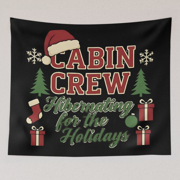 Item preview, Cabin Crew Holiday Retreat Hibernation Christmas Art designed and sold by ArtDesignTp.