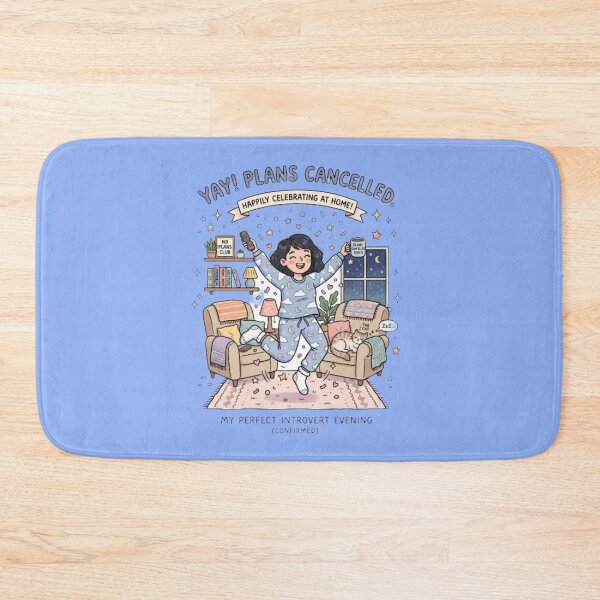 Item preview, Cancelled Plans Celebration Introvert Humor designed and sold by Quiet Mode Studio.