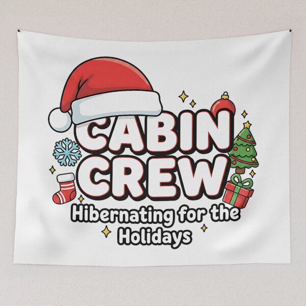 Item preview, Holiday Cabin Crew Cozy Winter Christmas Artwork designed and sold by ArtDesignTp.