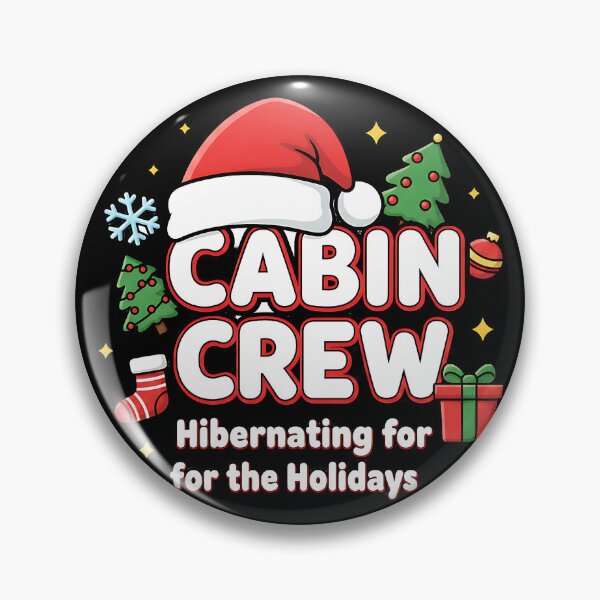Item preview, Merry Cabin Crew Hibernating Christmas Cabin Design designed and sold by ArtDesignTp.