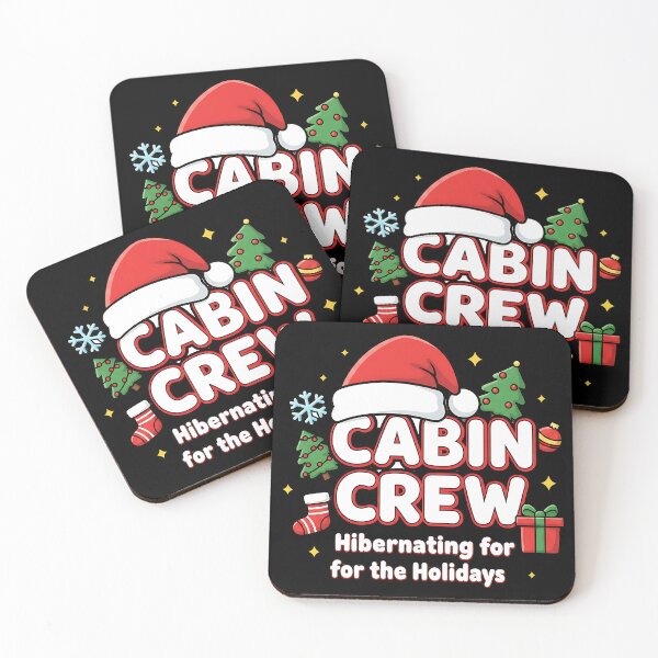 Item preview, Merry Cabin Crew Hibernating Christmas Cabin Design designed and sold by ArtDesignTp.