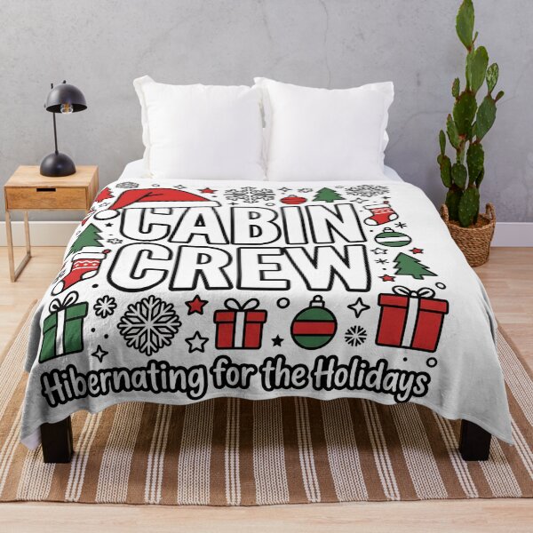 Item preview, Cabin Crew Festive Holiday Hibernation Winter Humor designed and sold by ArtDesignTp.