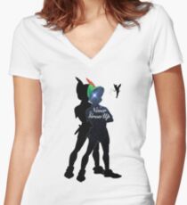 Peter Pan Women's Fitted V-Neck T-Shirt