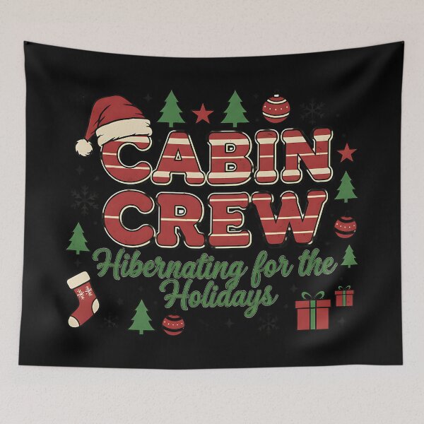Item preview, Rustic Cabin Crew Hibernating Holiday Christmas Style designed and sold by ArtDesignTp.