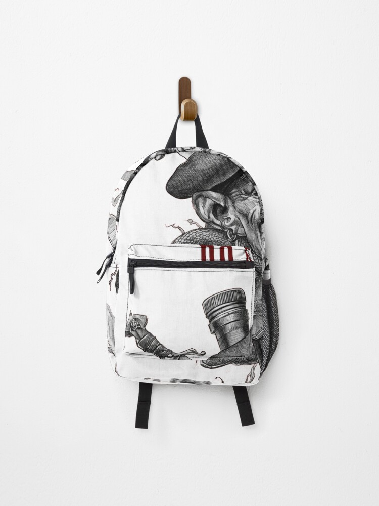 Thumbnail 1 of 3, Backpack, Classic Action Commando Whiskey Design designed and sold by CodeDistilled.