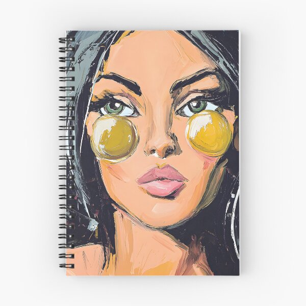 Item preview, Step into Modern Energy with a Stylized Woman Portrait Featuring Striking Eyes and Vibrant Splashes designed and sold by OlfactoART Studio.