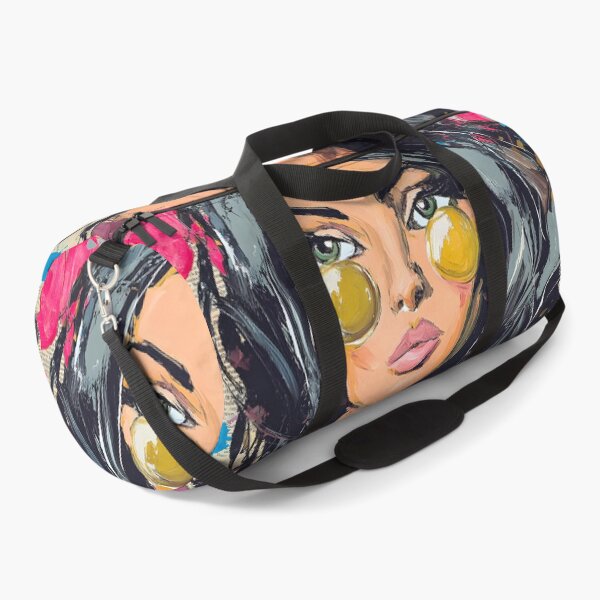 Item preview, Step into Modern Energy with a Stylized Woman Portrait Featuring Striking Eyes and Vibrant Splashes designed and sold by OlfactoART Studio.