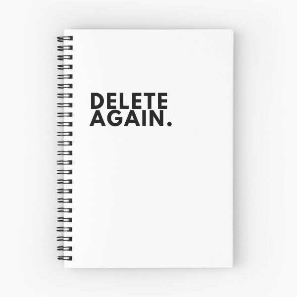 Item preview, Delete Again. Minimal Writer Manifesto Typography Poster designed and sold by PKDWriterMerch.
