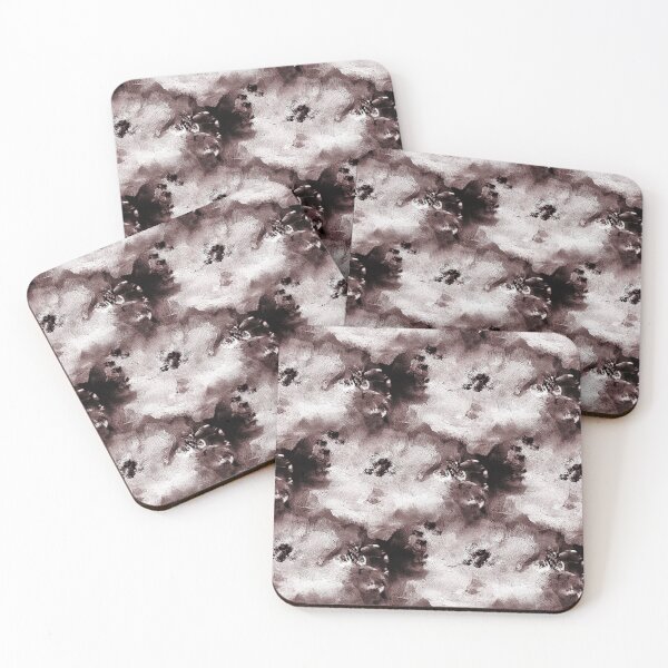 Item preview, Painterly Soft Abstract Flowers in Maroon designed and sold by Artistestella.