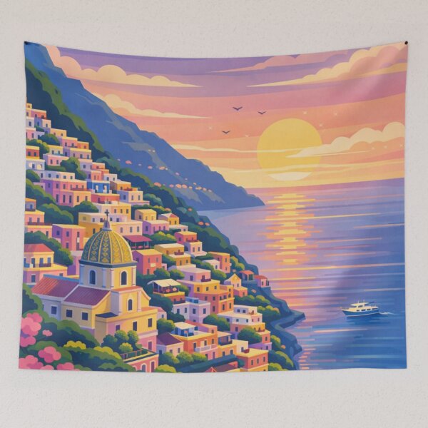 Item preview, Positano Coast Postcard  designed and sold by MatthewHeights.