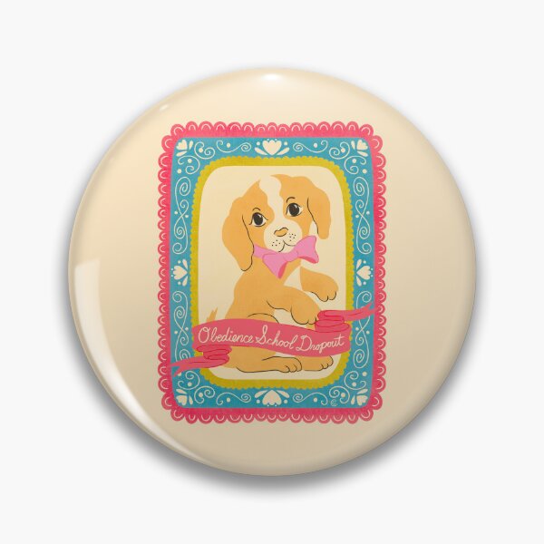 Item preview, Obedience School Dropout Funny Dog Illustration | Cute Vintage Puppy Art designed and sold by Carrie Cantwell Art.