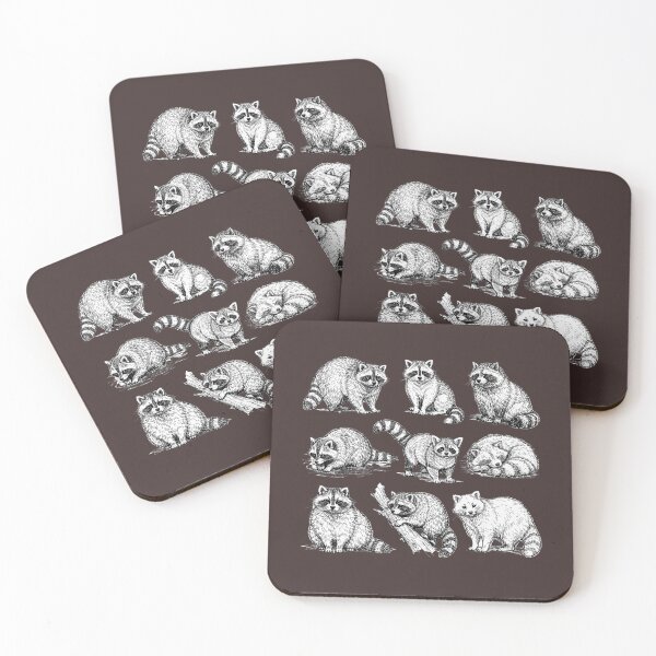 Item preview, Cats 90s Vintage Tattoo Style Raccoon Lovers Gift designed and sold by faridman.