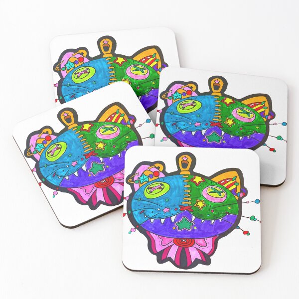 Item preview, Colour cat in creepy cute style hand drawing  designed and sold by Cozy-12.