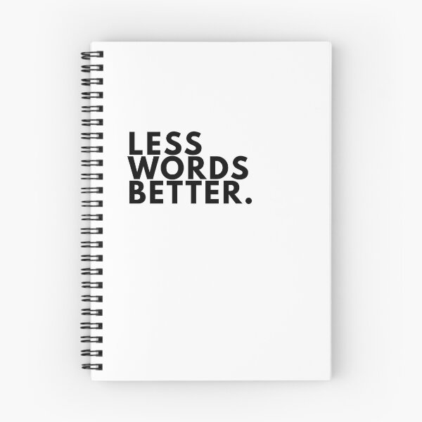 Item preview, Less Words Better. Minimal Writer Manifesto Typography Poster  designed and sold by PKDWriterMerch.